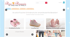 Desktop Screenshot of prinzundprinzessin.eu
