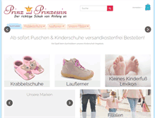 Tablet Screenshot of prinzundprinzessin.eu